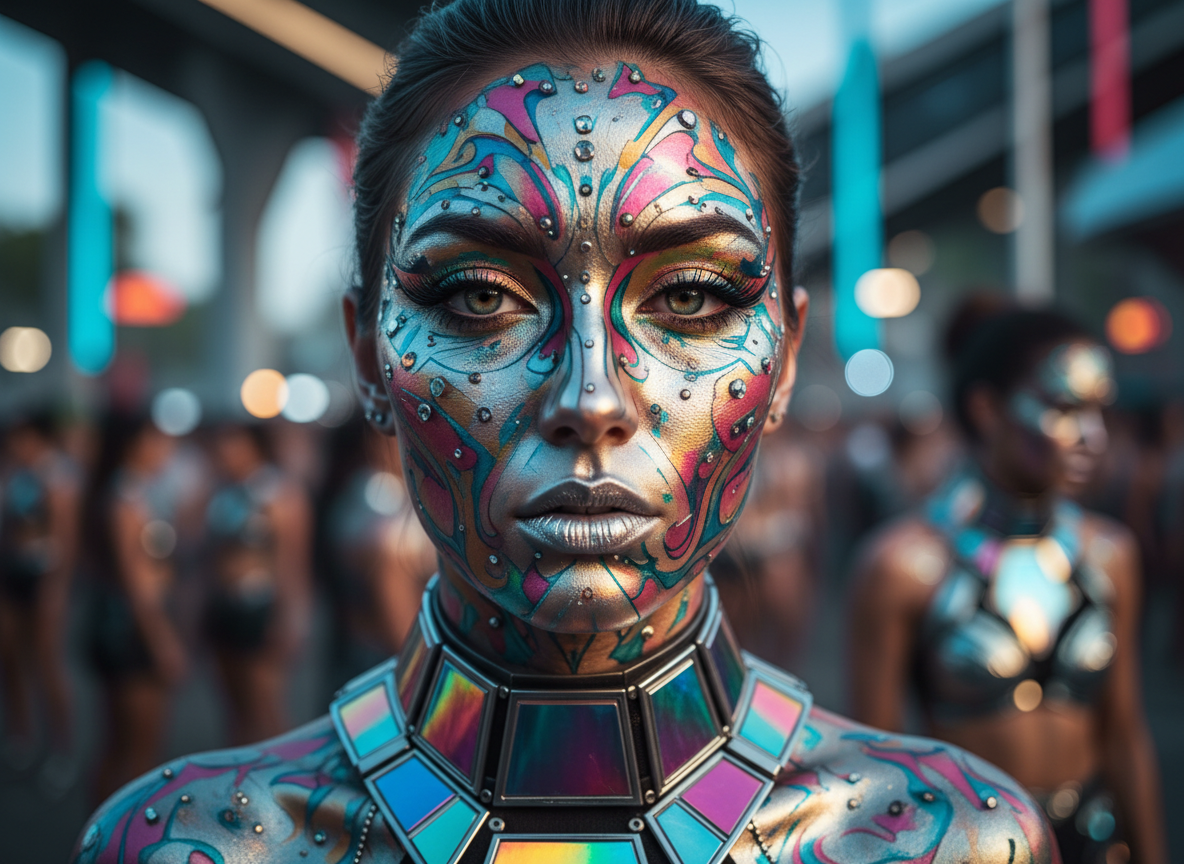 Holografik Makyaj - Parlak Gökkuşağı Efekti