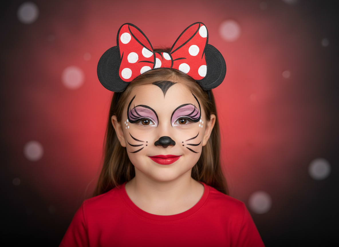 Minnie Mouse Yüz Boyama - Disney Partisi
